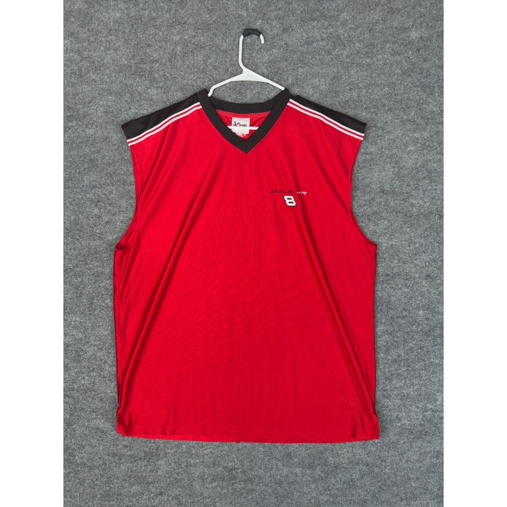 VTG Chase‎ Authentics Dale Earnhardt Jr 8 Red Sleeveless Jersey Sz XL
